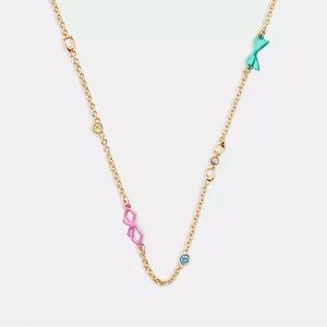 Coach Mini Bow Necklace ,NWT!